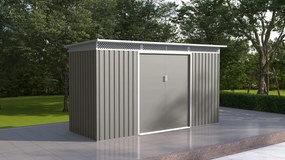 Záhradný domček G21 GRAH 483 - 340 x 142 cm, metalický šedý