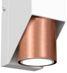 Nástenné svietidlo WALL 1xGU10/8W/230V biela/medená