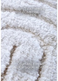 Biely okrúhly koberec ø 160 cm Panglao New York White – Elle Decoration