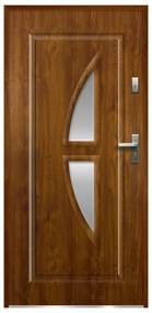 Vchodové dvere Kronos, 80 L, 900 × 2070 mm, oceľ, ľavé, dub zlatý