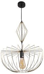 Luster na lanku JASMINA 1xE27/20W/230V pr. 40 cm zlatá