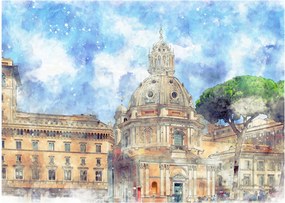 Obraz - Kostol Santa Maria di Loreto, Rím, Taliansko (70x50 cm)