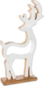 Vianočná dekorácia FIG 132 hnedá / biela (2 ks)