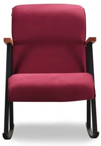 Hojdacie kreslo LUNI červené