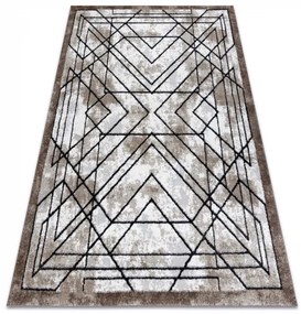 Moderný koberec COZY Tico,  geometrický, hnedý