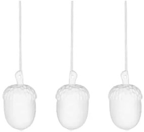 Garden Trading Porcelánová ozdoba Airdrie Acorns – set 3 ks