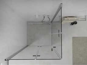 Mexen Lima Duo sprchovací kút 70 x 70 cm, 6mm sklo, číre sklo / chrómový profil, 856-070-070-02-00