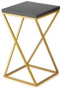 STOJAN NA KVETINÁČ LOFT7 40X24X24 CM ZLATÁ/ČIERNA