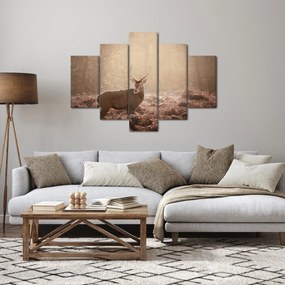 Obraz - Jeleň v lese (150x105 cm)