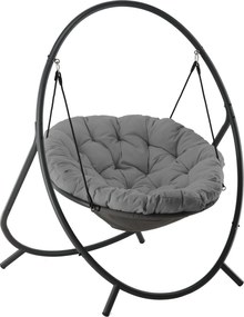 Závěsné houpací křeslo RAMINA šedé