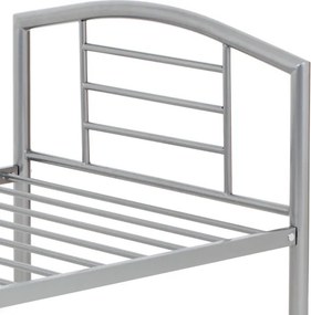 Kovová posteľ 90 cm strieborná BED-1900 SIL