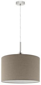 Eglo - LED Luster na lanku TUNJA 1xE27/60W/230V taupe