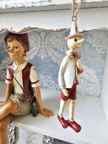 Závesná dekoratívne ozdoba Pinocchio - 3 * 3 * 11 cm
