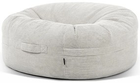 Krémový menčestrový sedací vak Roll 135 – SLOWDOWN