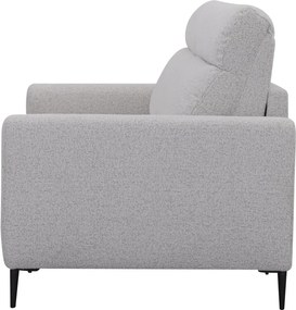 Rozkladacia pohovka na trvalé spanie Georgia, achátovo šedá tkanina