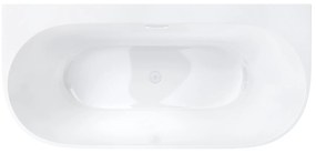 D‘Eluxe - VANE - Voľne stojaca akrylátová vaňa DREAMLINE EG30Y xcm Voľne stojaca vaňa biela 170 80 59 170x80cm biela + Sifón CLIK CLACK - farba Biela