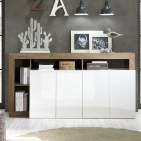 Komoda LENOR biela/dub