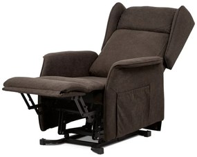 Autronic, Elektrické polohovacie kreslo hnedé, TV-1190 BR2, relaxačné