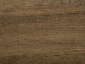 Komoda trojdverová tmavé drevo TIMBER Beliani
