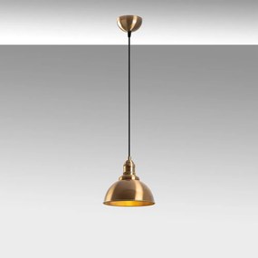 Závesné svietidlo v bronzovej farbe s kovovým tienidlom ø 21 cm Varzan – Opviq lights