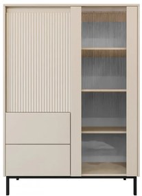Vitrína Samker 2D2S, Farby: čierna
