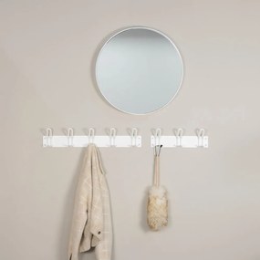 Biely kovový nástenný vešiak 70 cm Miles – Spinder Design