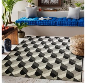 Koberec Floorlux sizal flat 48624/690 3D kocky