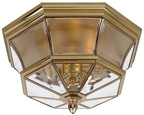 Elstead QZ-NEWBURY-F-PB - Vonkajšie stropné svietidlo NEWBURY 3xE14/40W/230V IP44