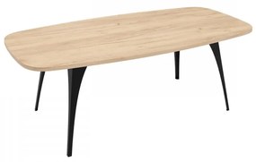 Konferenčný stolík Kysipto, Farba: čierna / dub craft zlatý