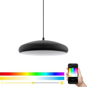 Eglo 33328 - LED RGBW Stmievateľný luster na lanku RIODEVA-C LED/27W/230V čierna