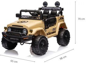 Elektrické autíčko Toyota FJ Cruiser khaki