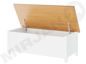 Skrinka Kos KS-10, Farby: biela / dub nash