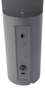 Moderná vonkajšia nástenná lampa tmavosivá vrátane LED - Harry