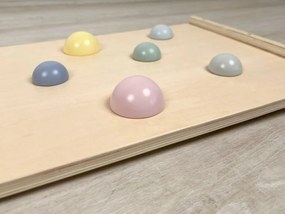 Montessori obojstranná doska - pastelové farby