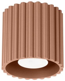 Sollux SL.1804 - Bodové svietidlo AURA 1xGU10/10W/230V 10 cm hnedé