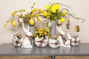 Váza Luna 24 cm, šedá