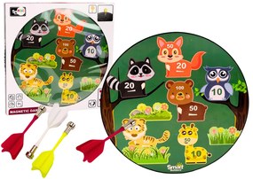 LEAN TOYS Arkádová šípková magnetická hra -  zvieratká