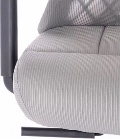MI Ergonomické kreslo AVERY svetlosivé