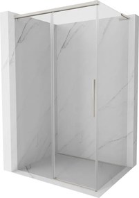 Mexen Rox, L posuvný sprchový kút 105 x 100 cm, 8mm číre sklo, oceľový profil, 8C2L-105-100-97-00