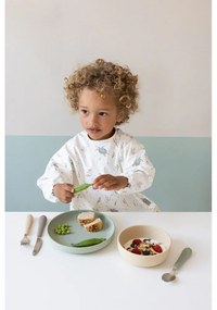 Hnedý/béžový detský príbor 3 ks zo silikónu Olive Mix – Cam Cam Copenhagen