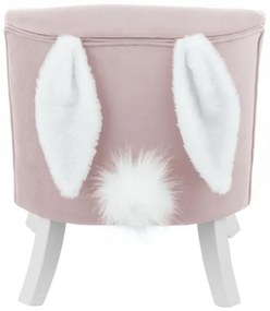 Dětské křeslo ušák růžová - Drevo, 25 cm