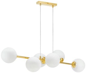 MAXLED Luster na lanku 6xE27/35W/230V zlatá 5903271845781