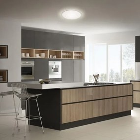 Briloner 3046-014 - LED Stropné svietidlo LED/15W/230V 4000K pr. 28 cm strieborná