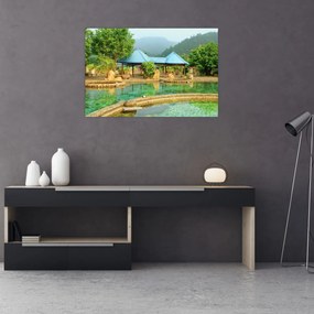 Obraz - Shanghai hotel park (90x60 cm)