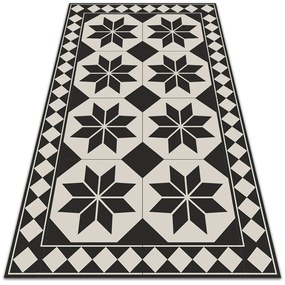 Módne vinylový koberec Módne vinylový koberec Black-and-white hviezdy