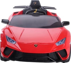 LEAN CARS Elektrické autíčko Lamborghini Huracan, červené