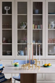 Stoff Nagel Dizajnová miska so svietnikmi STOFF Nagel Solid Brass