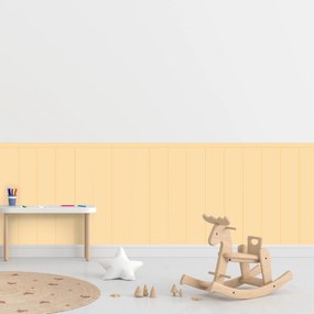 PIPPER. Textilná samolepiaca tapeta - Obdĺžnik - Žltá farba Farba: Bledá, Veľkosť: 80 cm