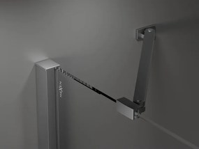 Mexen Velar Duo, sprchový kút s posuvnými dverami 100 x 100 cm, 8mm číre sklo, brúsený grafit, 871-100-100-02-95