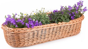 Truhlík prútený Roses II.š. 80 x hl. 28 x v. 17(cm)